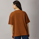 Drop-Shoulder Sleeves Pure Cotton Oversized T-shirt