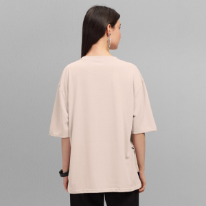 Graphic Printed Round Neck Oversized T-shirt