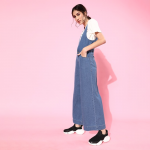 Women Blue Solid Boiler Jumpsuit